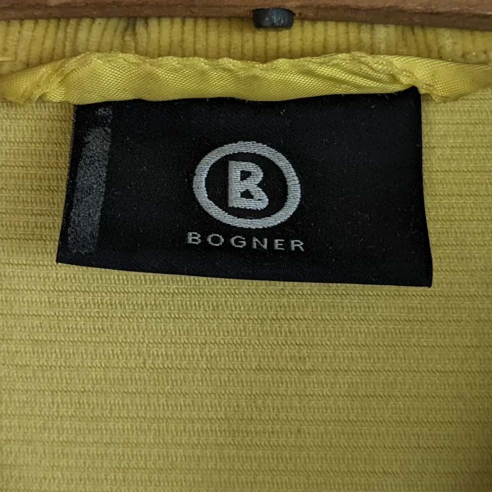 🐤 Bogner Canary Yellow Lightweight Corduroy Jacket Size M - Picture 8 of 8